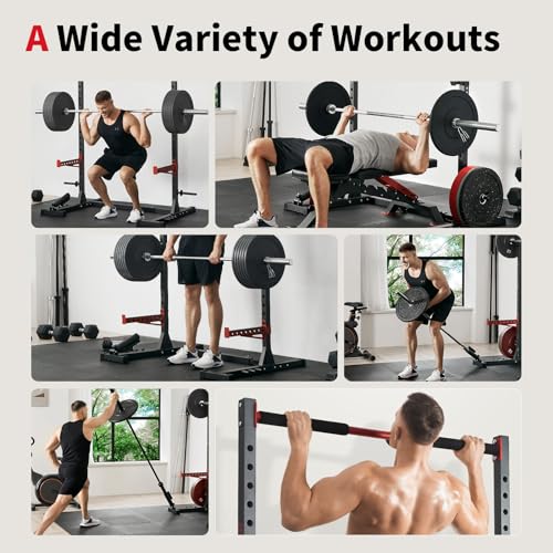 Adjustable Squat Rack with Pull-Up Bar U5134