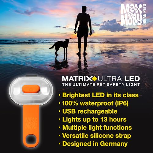 Rechargeable LED Dog Collar Light - Waterproof Silicone Safety Light S3337
