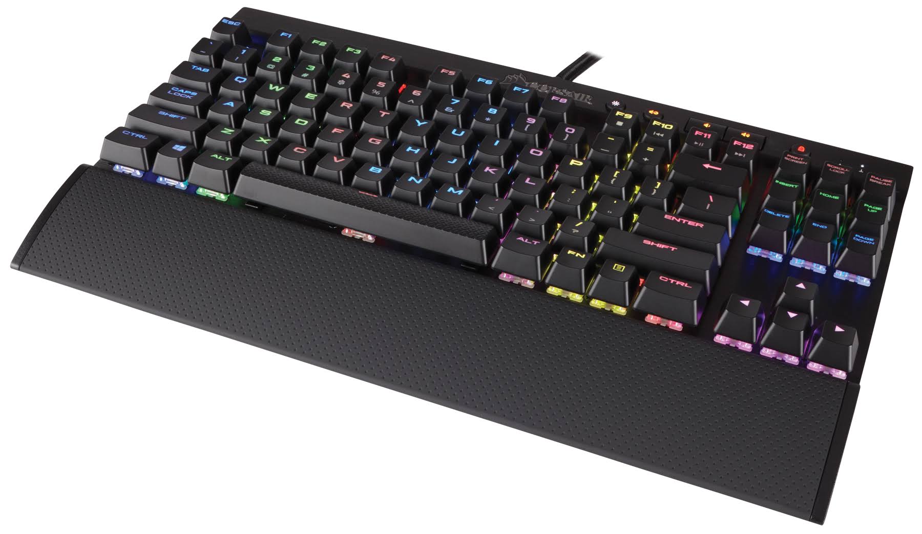 Compact Mechanical Gaming Keyboard with Cherry MX Speed RGB J408573