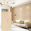 10-Sheet Peel and Stick Wood-Look, 28 in. x 14 in. Waterproof Stick on Wall (Light Oak) L986052