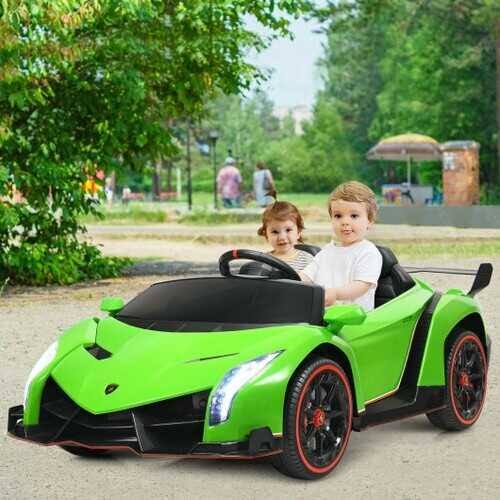 Green 12V 2-Seater Licensed Lamborghini Kids Ride on Car with RC Q303920