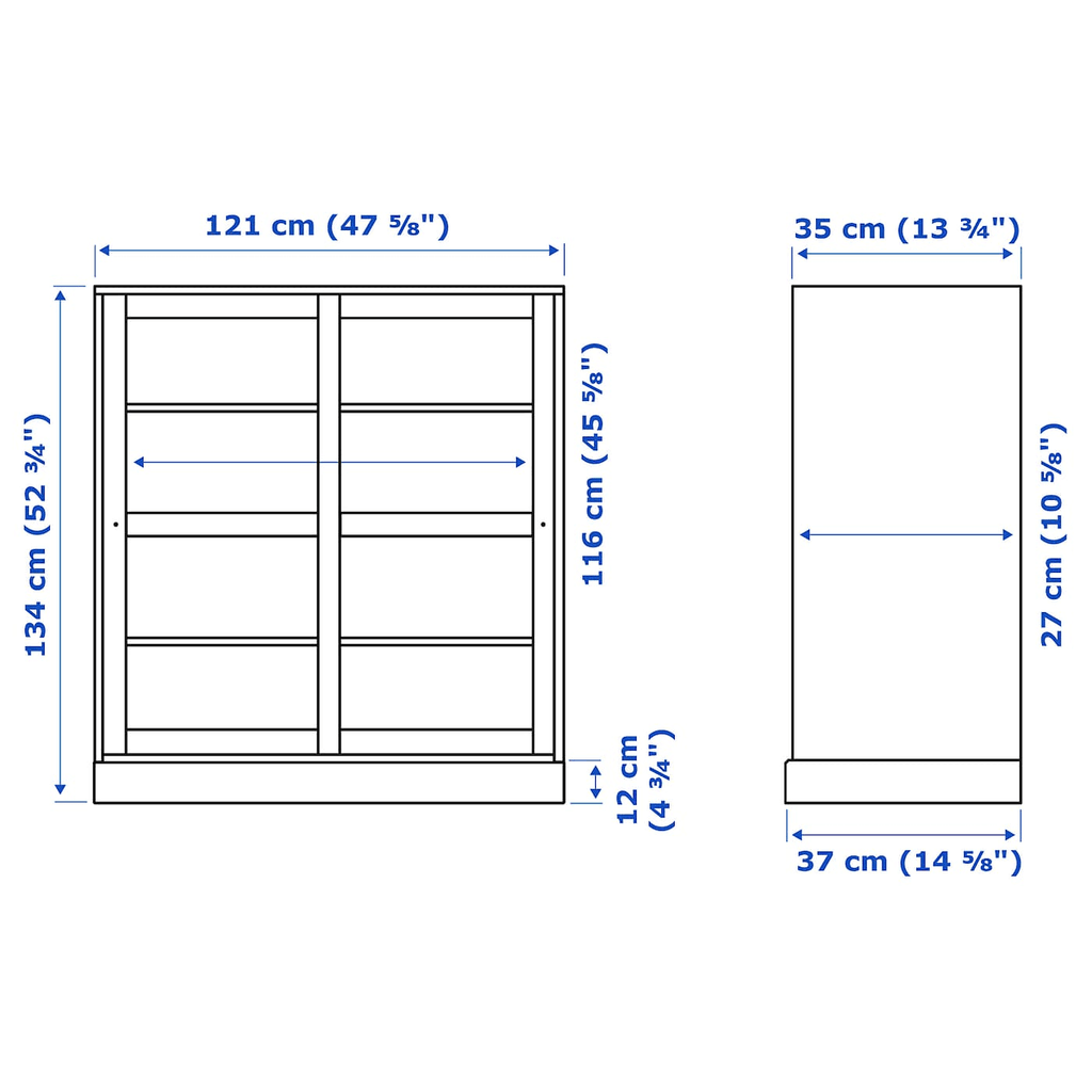 White Clear Glass Glass-Door Cabinet with Base Z6687