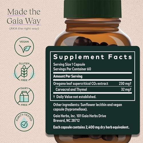 120 Vegan Liquid Phyto-Capsules Oregano Oil Supplement E7214