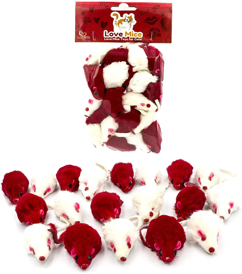 20 Catnip Cat Mice Toys with Rattle Sound M670