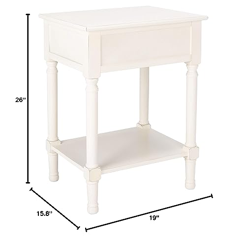 Black 1-Drawer Accent Table S45367