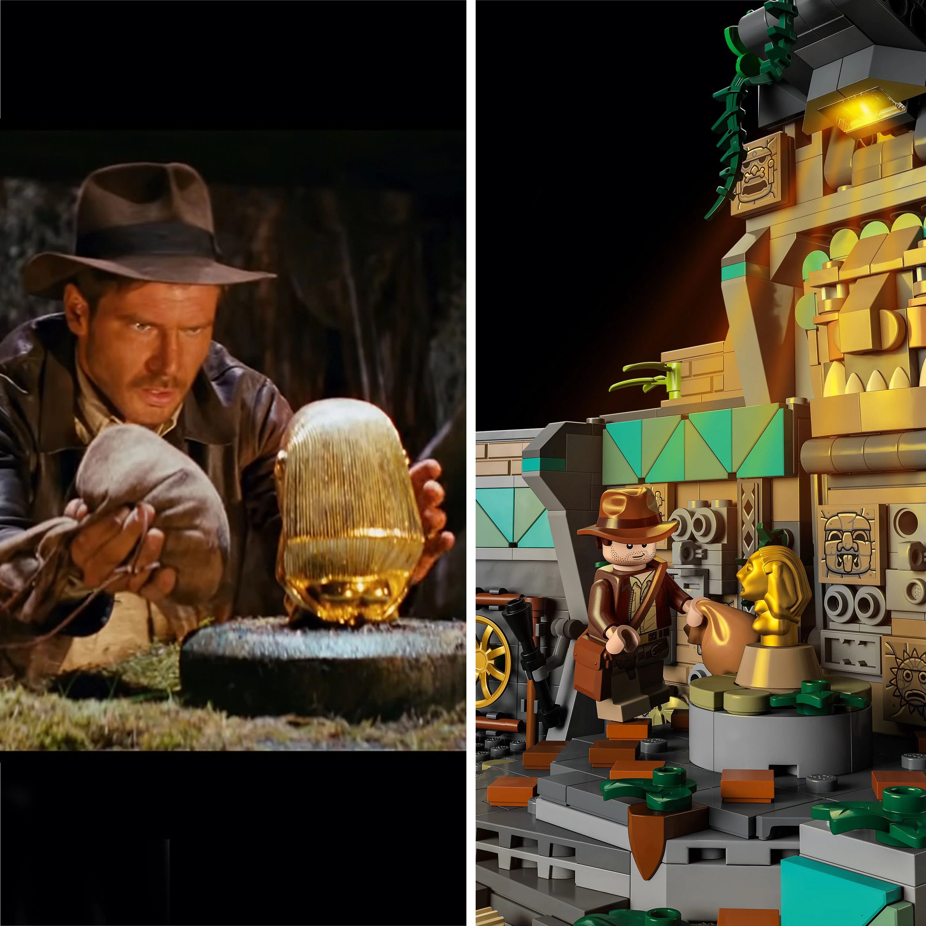 LEGO Indiana Jones Temple of the Golden Idol 77015 Building Project, includes 4 minifigures X587