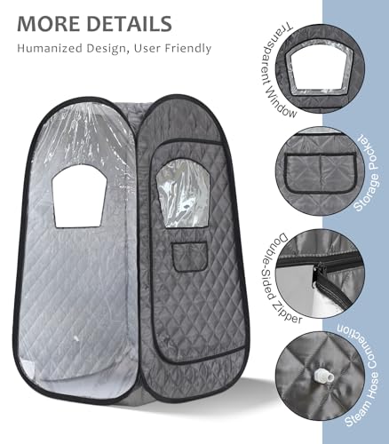 2 Person Sauna Tent with 2 Folding Chairs S64472