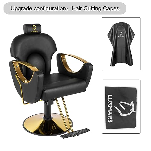 Pink Hydraulic Reclining Barber Chair T86113