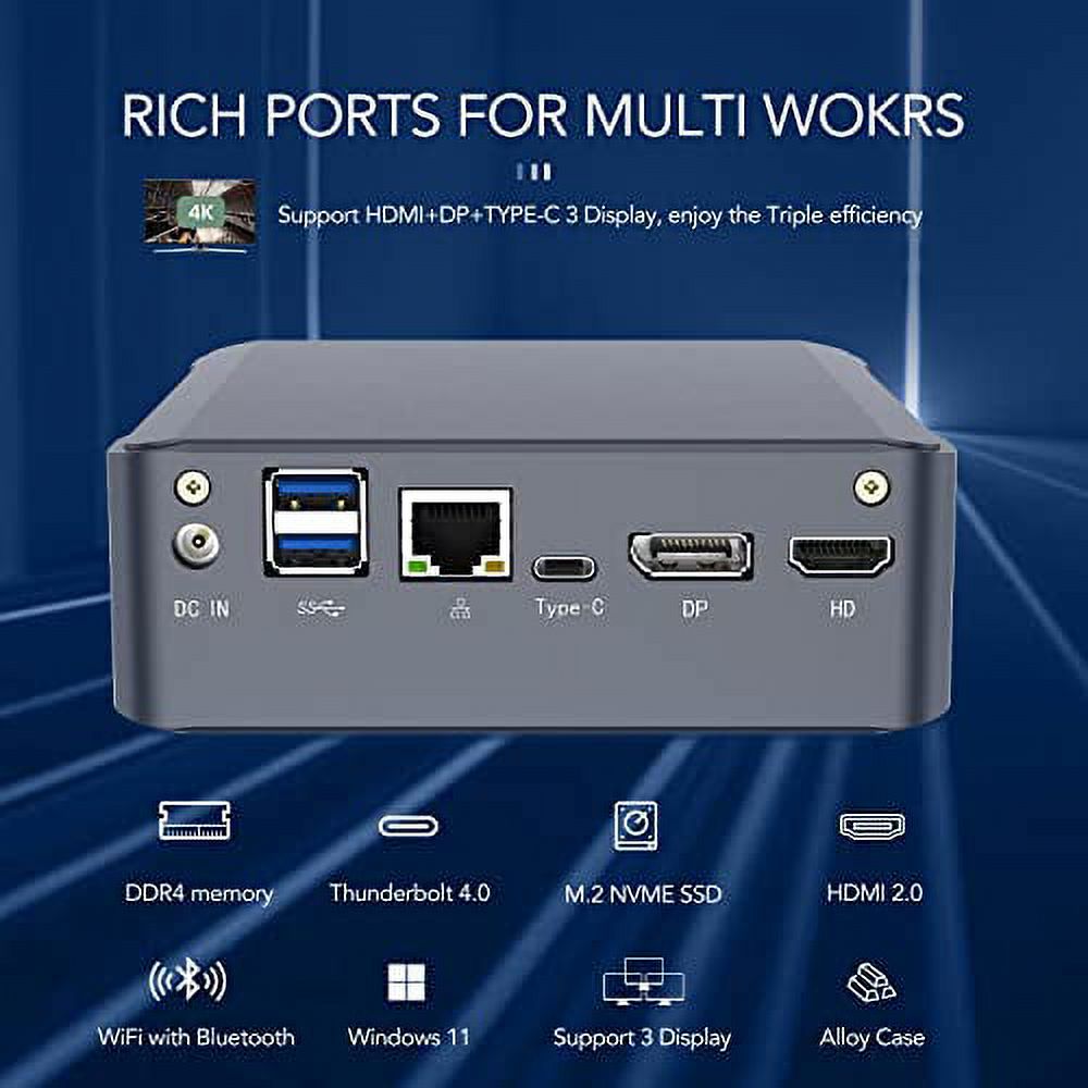 Mini PC Core i5 1135G7 16GB DDR4 RAM 1TB NVME SSD D40484