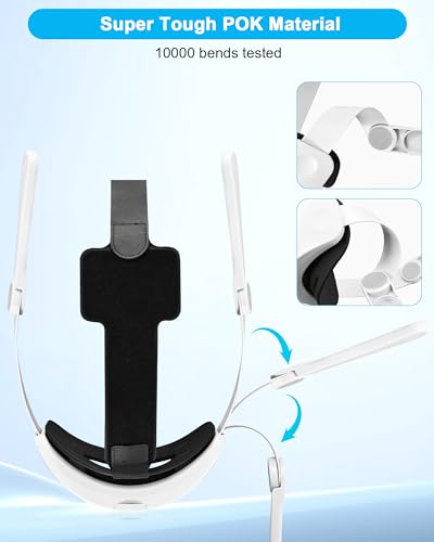 White Button VR Head Strap N466