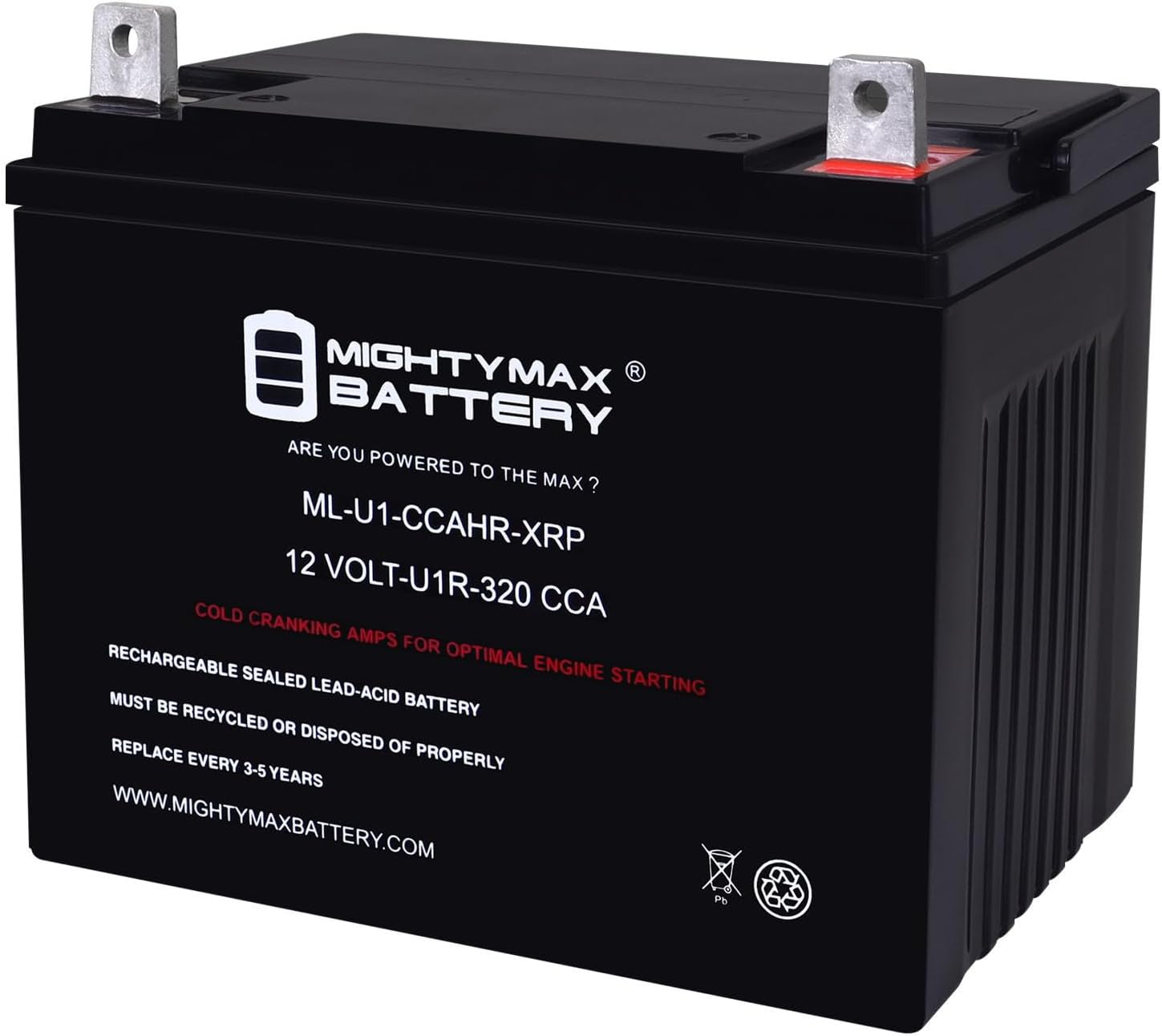 12V 320CCA Replacement Battery M800