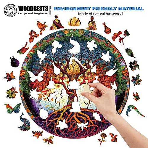 Wooden Puzzle, 190pcs, 11.1"x11.4", Wooden Box W240
