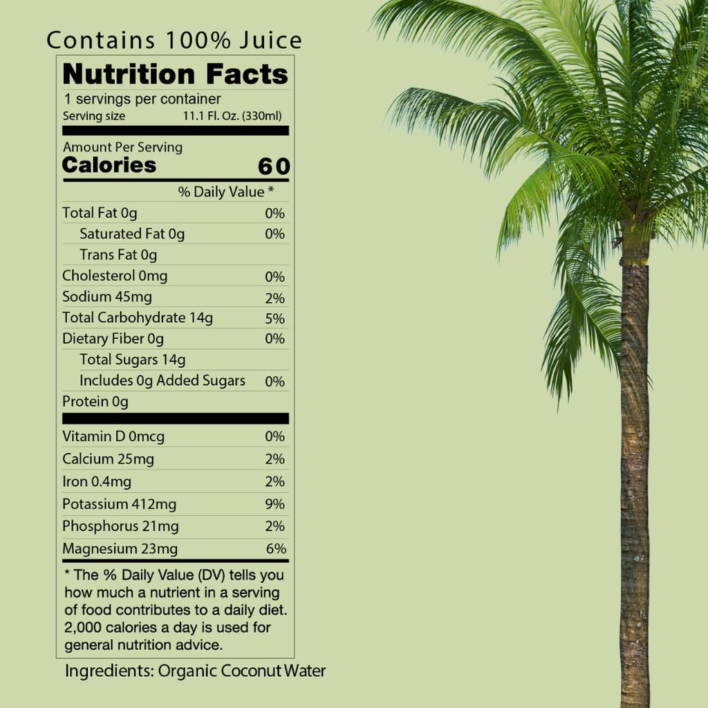 11 Fl Oz (Pack of 12) Organic Coconut Water P875348