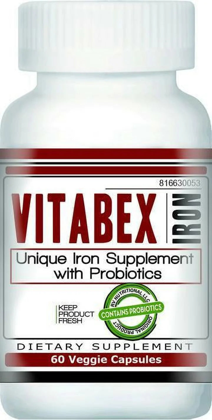 60 Veggie Capsules Iron Supplement M615878