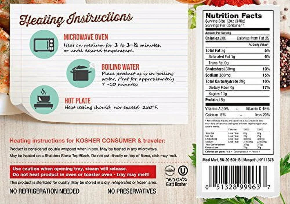 Beef Stuffed Cabbage In Gravy 12 Oz. Pack Of 6 A78448