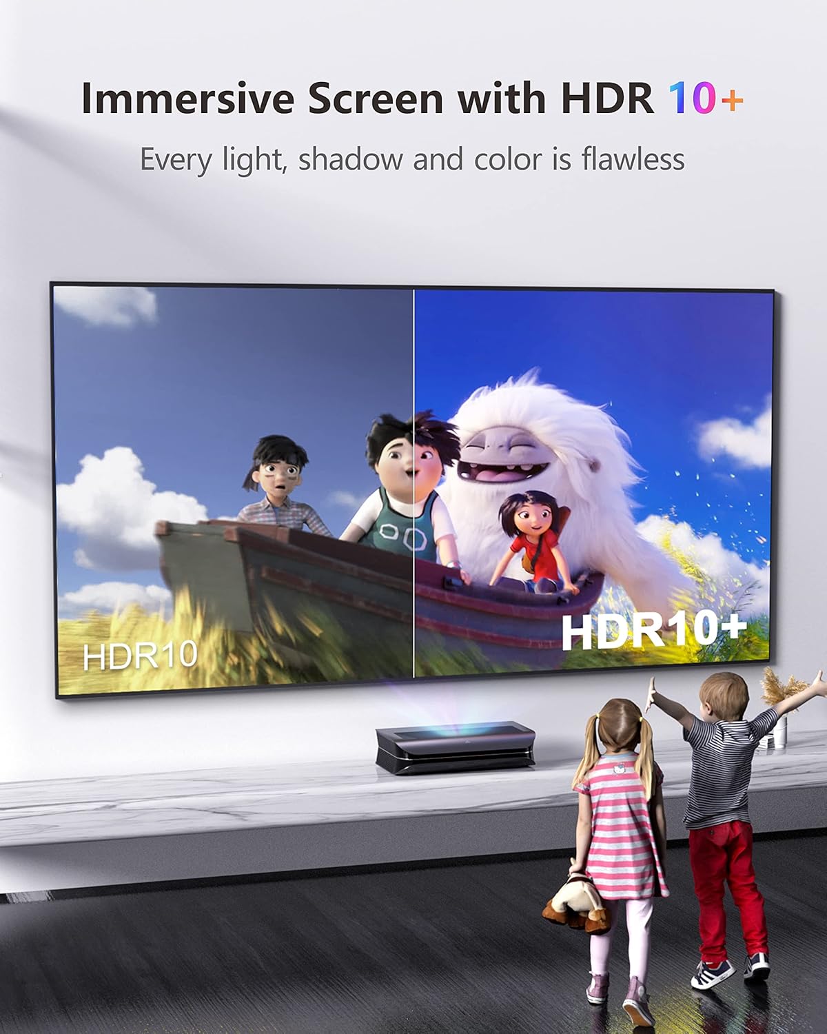 4K UHD Triple Laser Projector, 2600 Peak Lumens I317