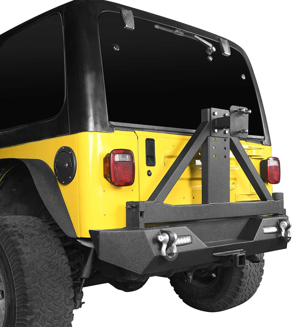Steel Bumper with Tire Carrier and Receiver Hitch Z67898