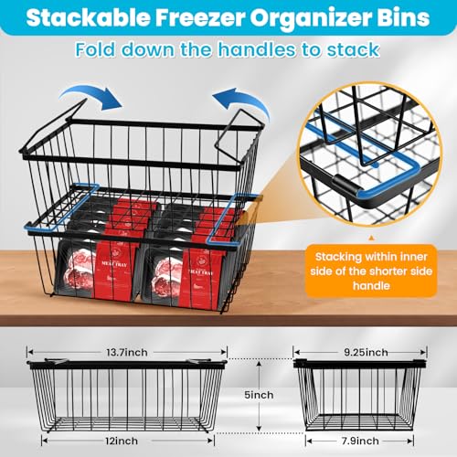 3 Pack Stackable Freezer Organizer Bins C76493