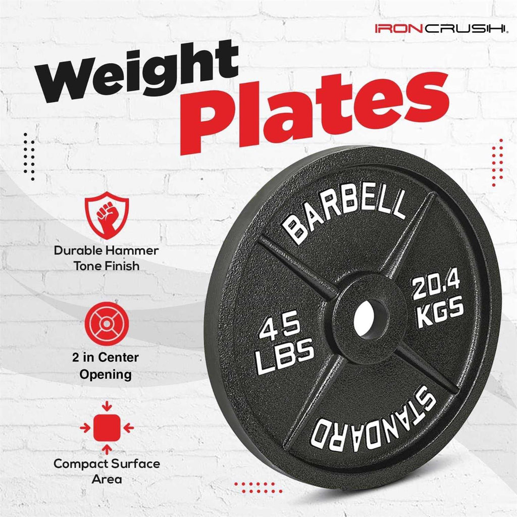 Cast Iron Olympic Weight Plates with 2-inch Hole B3045