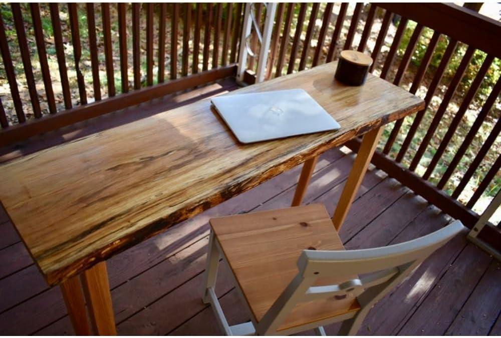 Spalted Live Edge Wood Desk B377