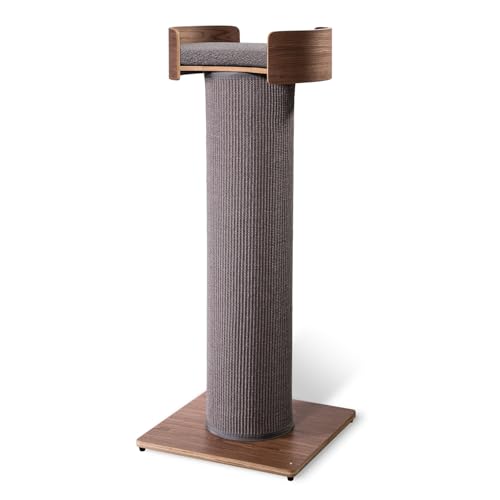 Giant Scratching Tower with Perch, 44.5" Height with Replaceable Sisal and Removable Bed X370