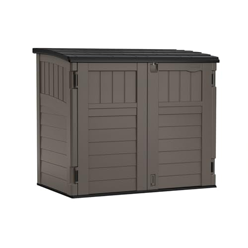 Outdoor Storage Shed, Horizontal, 4' x 2.5', Stoney Grey Z50604