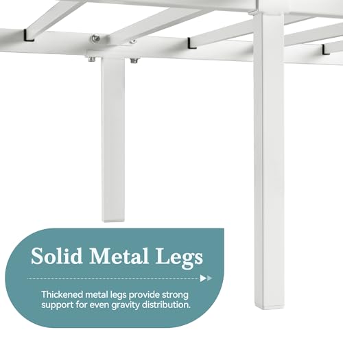 Full Size White Canopy Bed Frame Z1244