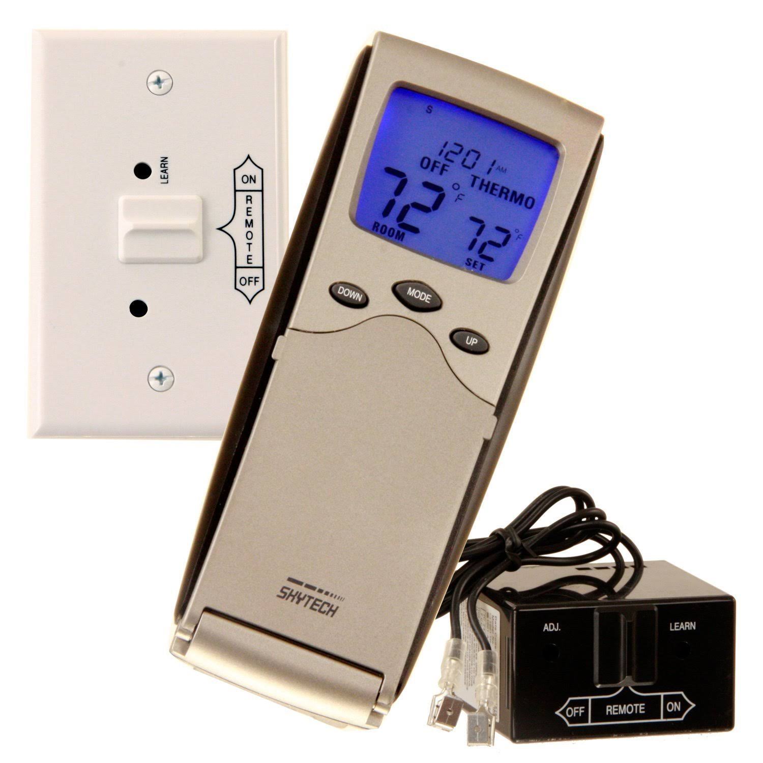 White Programmable Fireplace Remote Control X52116