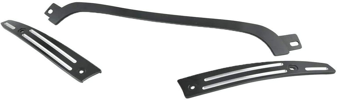 Black Split Windshield Side Trim Center Trim Kit for Harley Touring Road Glide Models Z2472