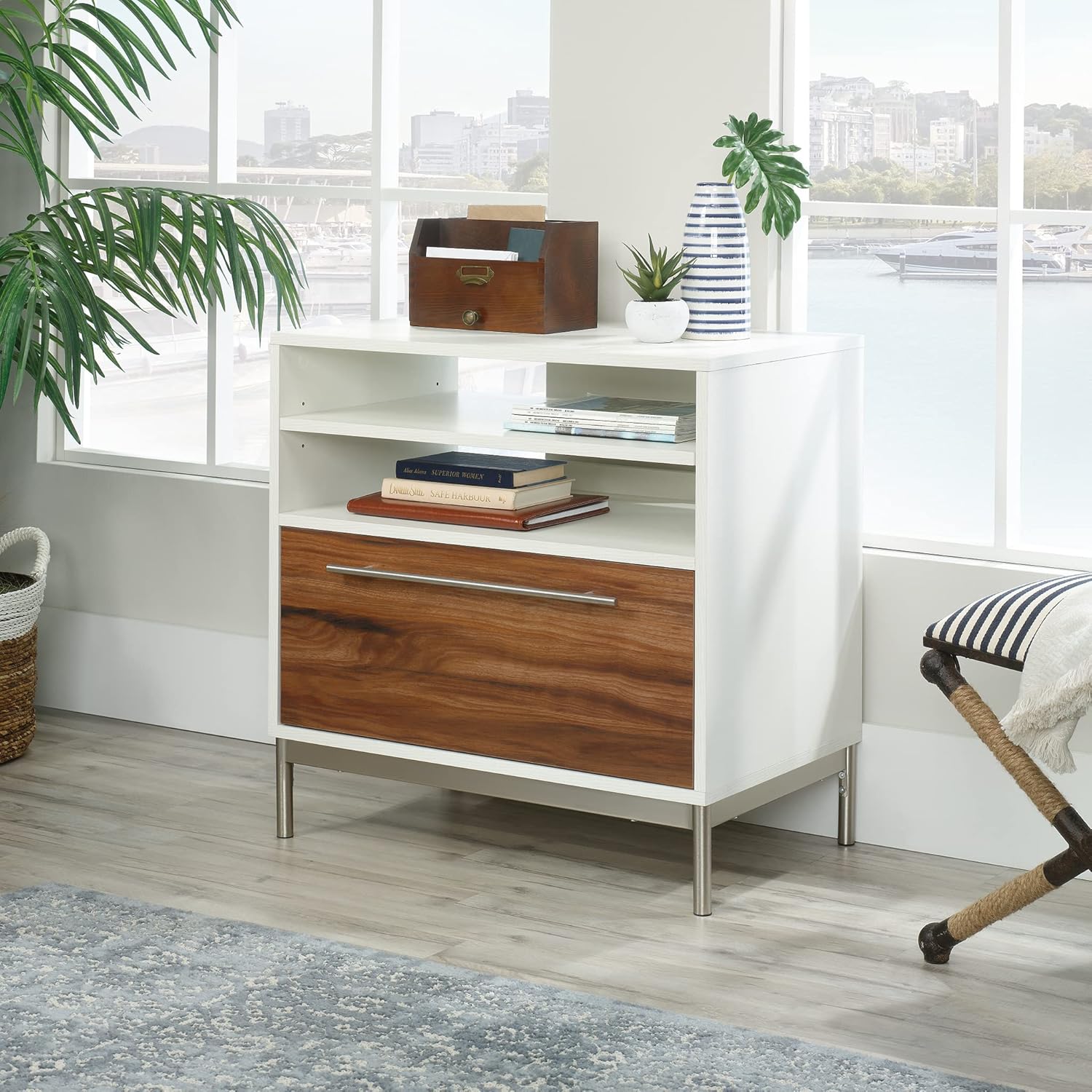 Pearl White Lateral File Pedestal N68322