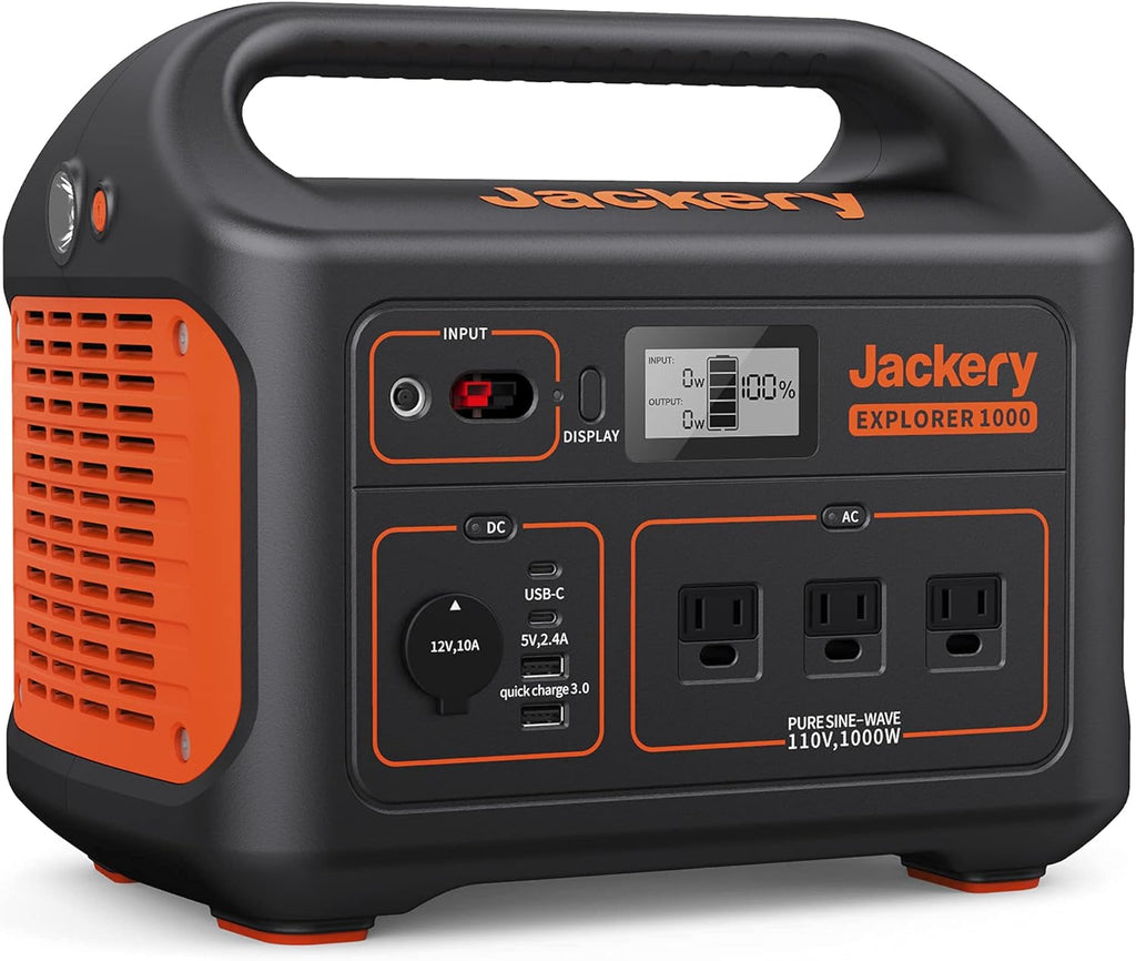 1002Wh Portable Power Station with AC Outlets E123
