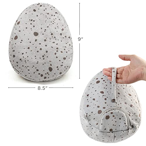 5 Small Dinosaur Plush Dolls and Egg Bag Toys Set T48917