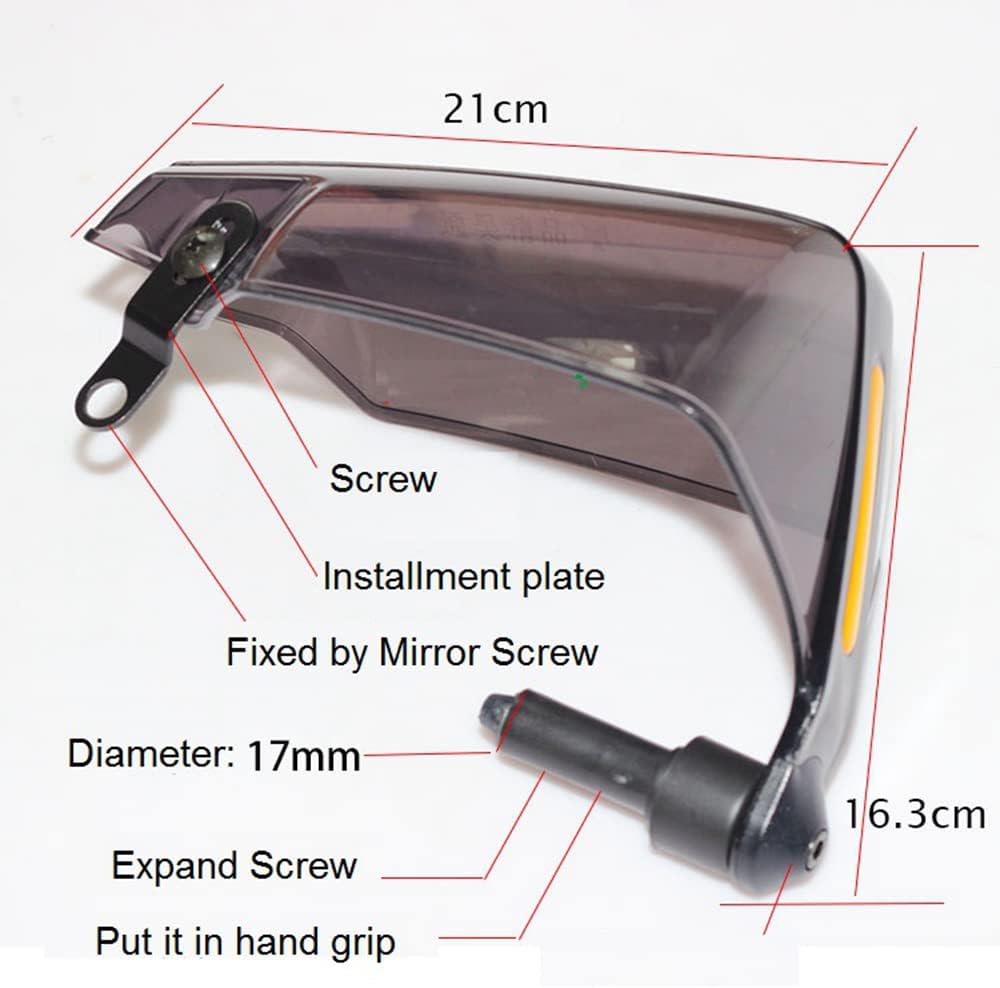 Motorcycle Hand Guard Windproof Protector for 22mm Handlebar M540232