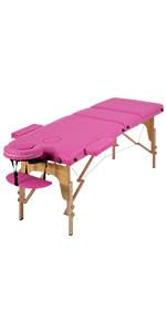 24 inch Wide Folding Height Adjustable Massage Table with Non-Woven Bag S16133