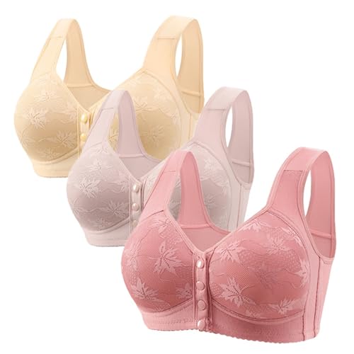 3 Pack Front Closure High Support Bras X18472