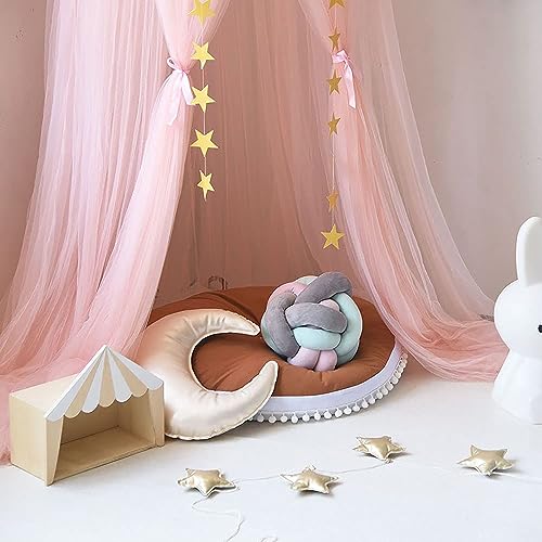 Blue Round Dome Bed Canopy with Lights K30985