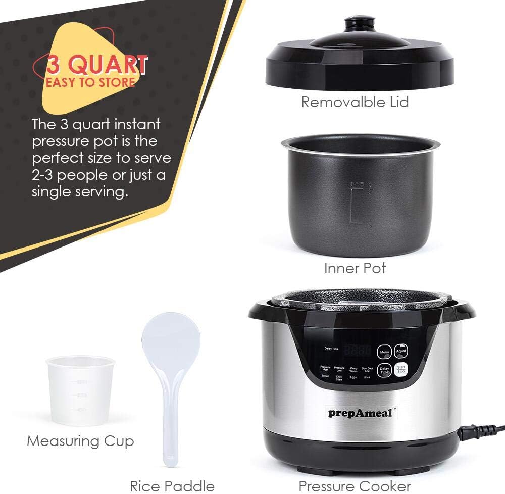 3 Quart Electric Pressure Cooker C114901