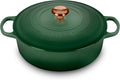 6.75-quart Enameled Cast Iron Round Wide Oven with Copper Knob F688455