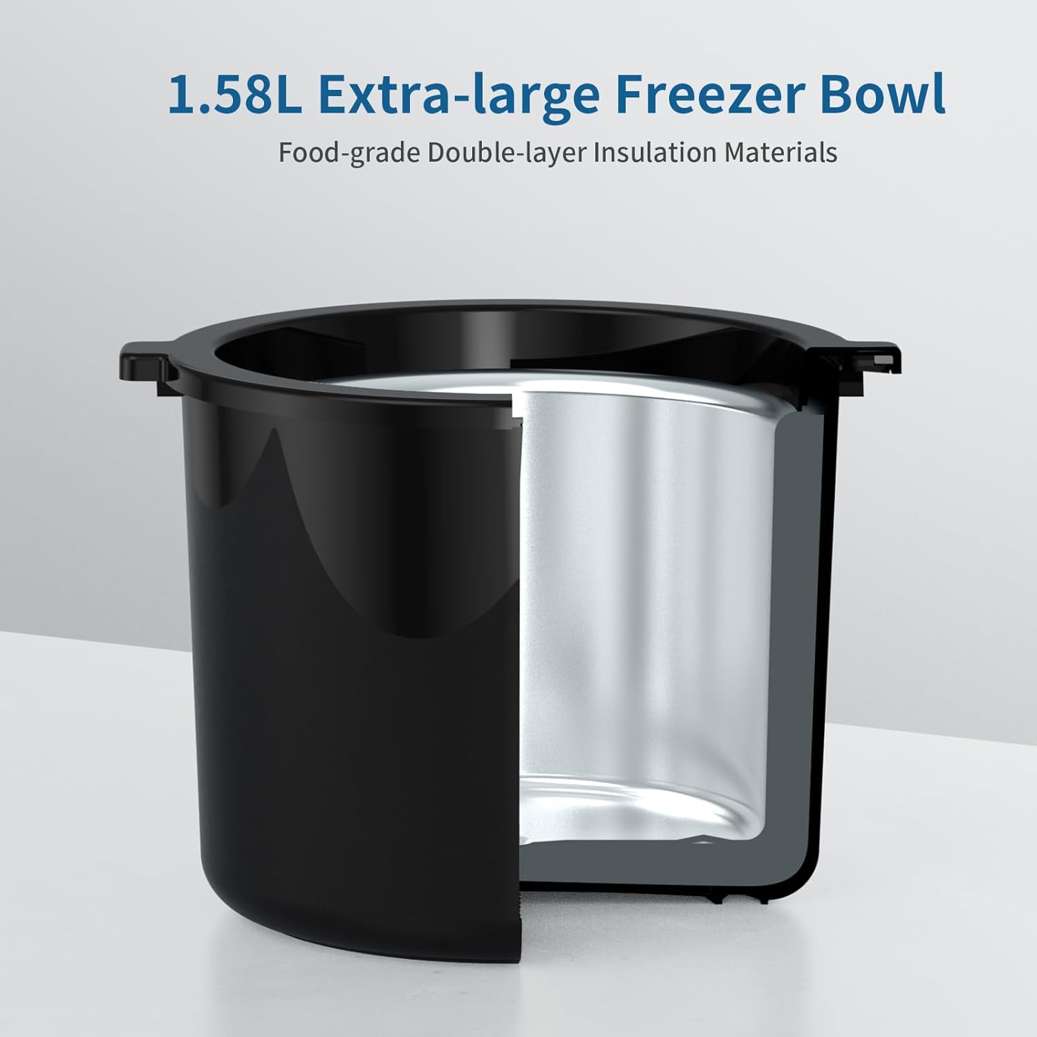 1.58 Quart Ice Cream Maker Machine with Double-Insulated Freezer Bowl P855695
