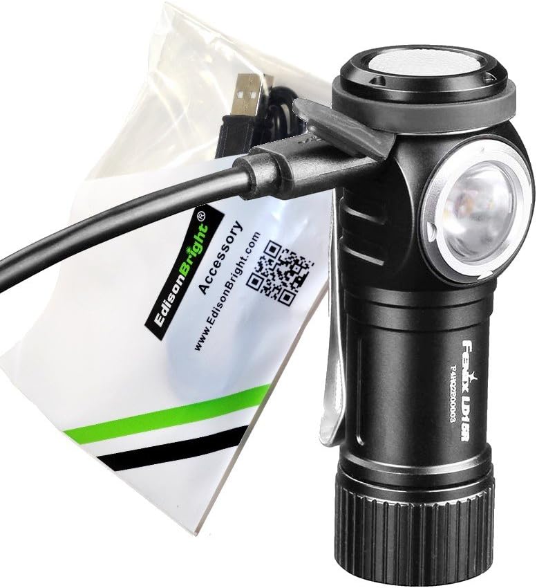 500 Lumen USB rechargeable right angled Flashlight Pack of 2 C35372