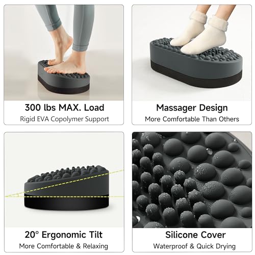 Gray Soft Silicone Foot Rest U44935