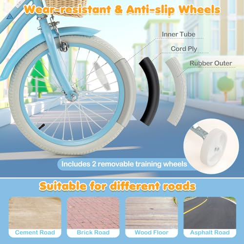 14 16 18 Inch Kids Bicycle with Training Wheels W661