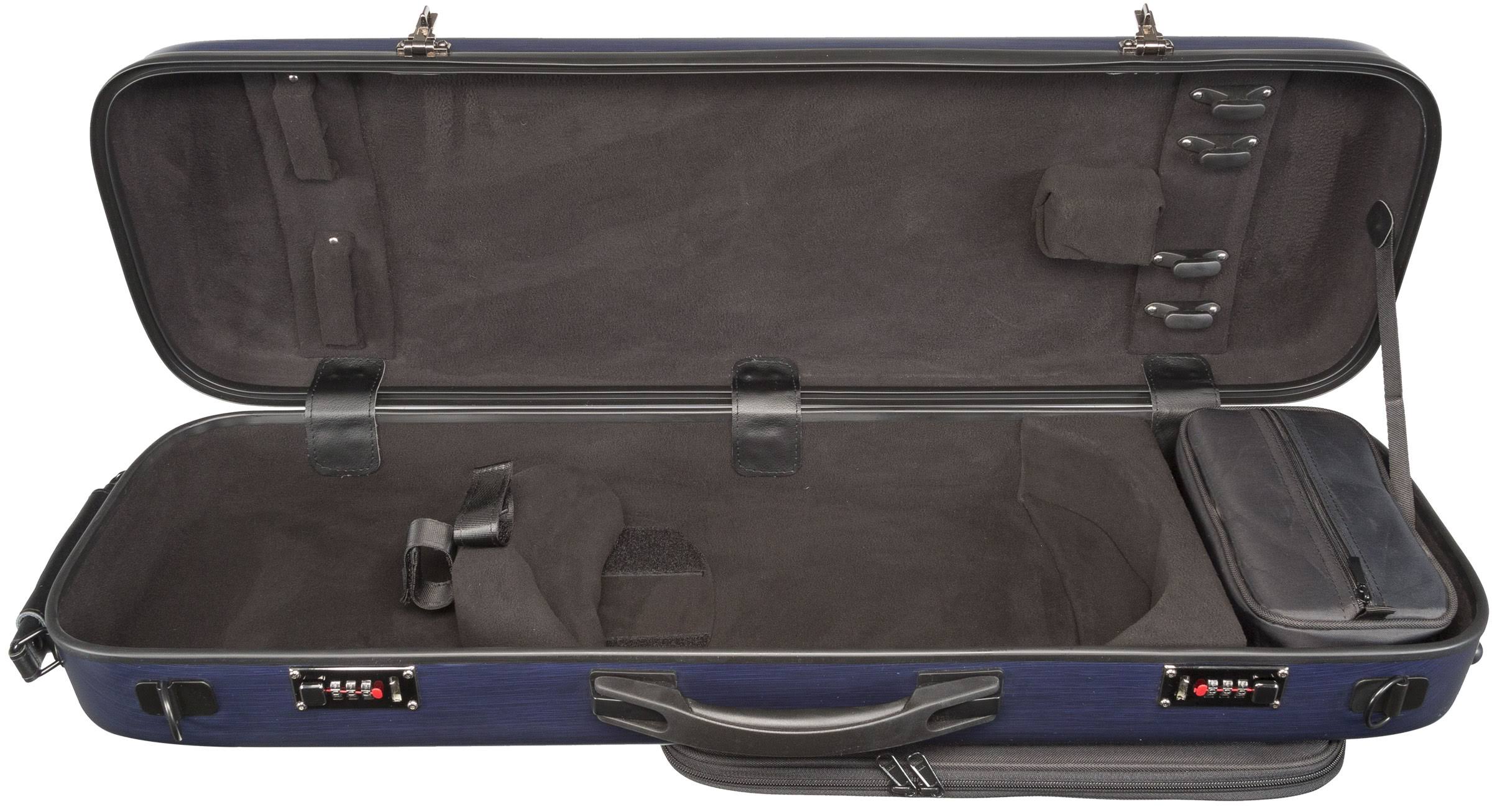 Oblong Scratch Resistant Violin Case Blue 4/4 W571374