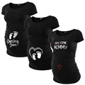 Pack of 3 Maternity Shirts with Ruched Sides I308