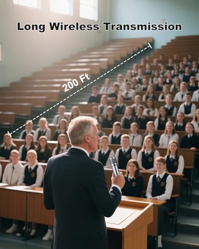 Dual Handheld Dynamic Wireless Microphone with Rechargeable Receiver E67333