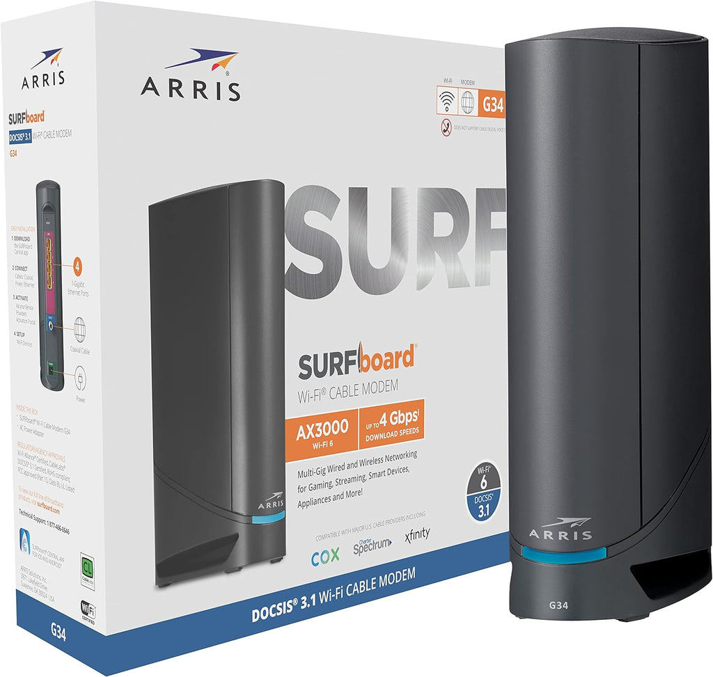 DOCSIS 3.1 Gigabit Cable Modem & AX3000 Wi-Fi 6 Router U761