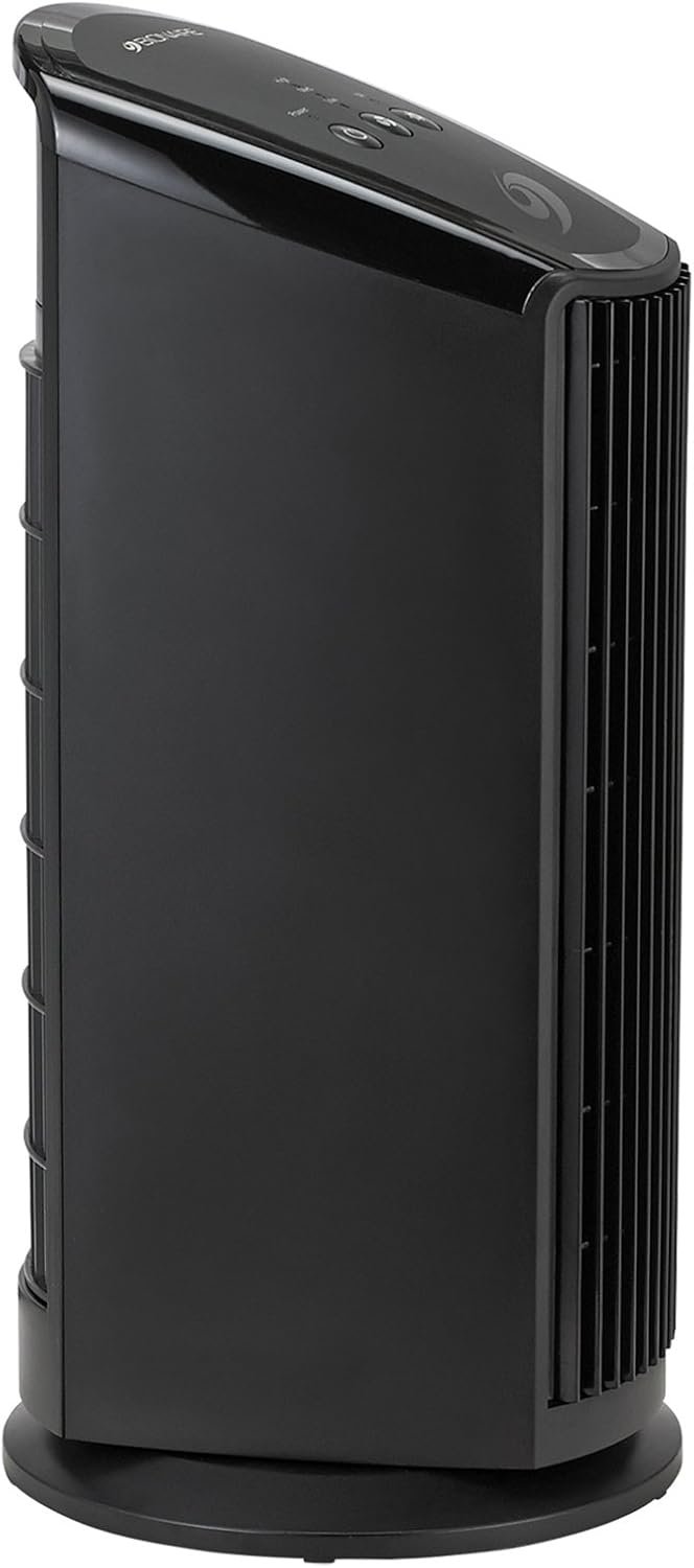 Black Mini Tower Air Purifier with Permanent Filter I891
