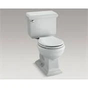 Ice Grey Two Piece Round Front Comfort Height Toilet E5292