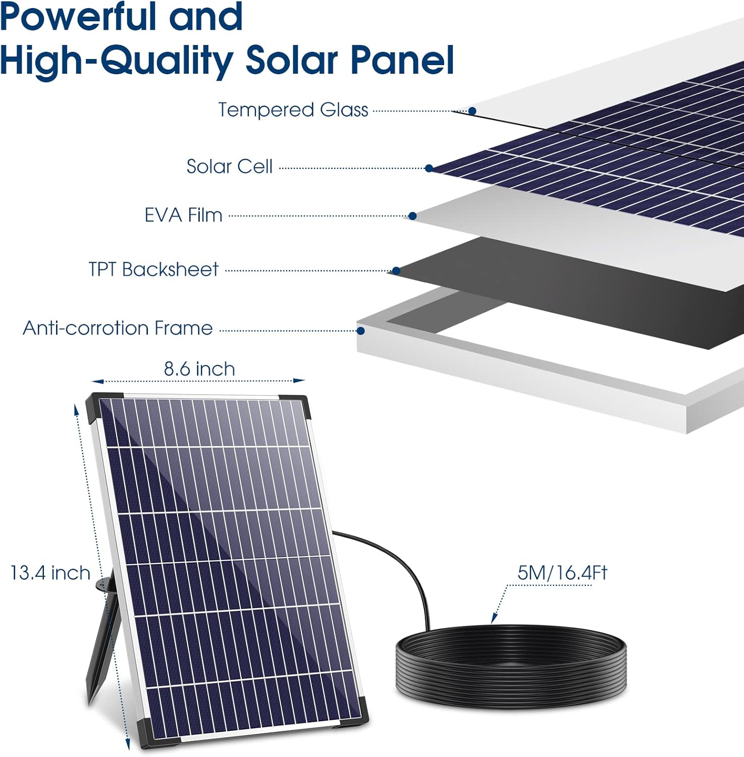 12 Watt Solar Fountain Pump Kit with PVC Tubing S6458