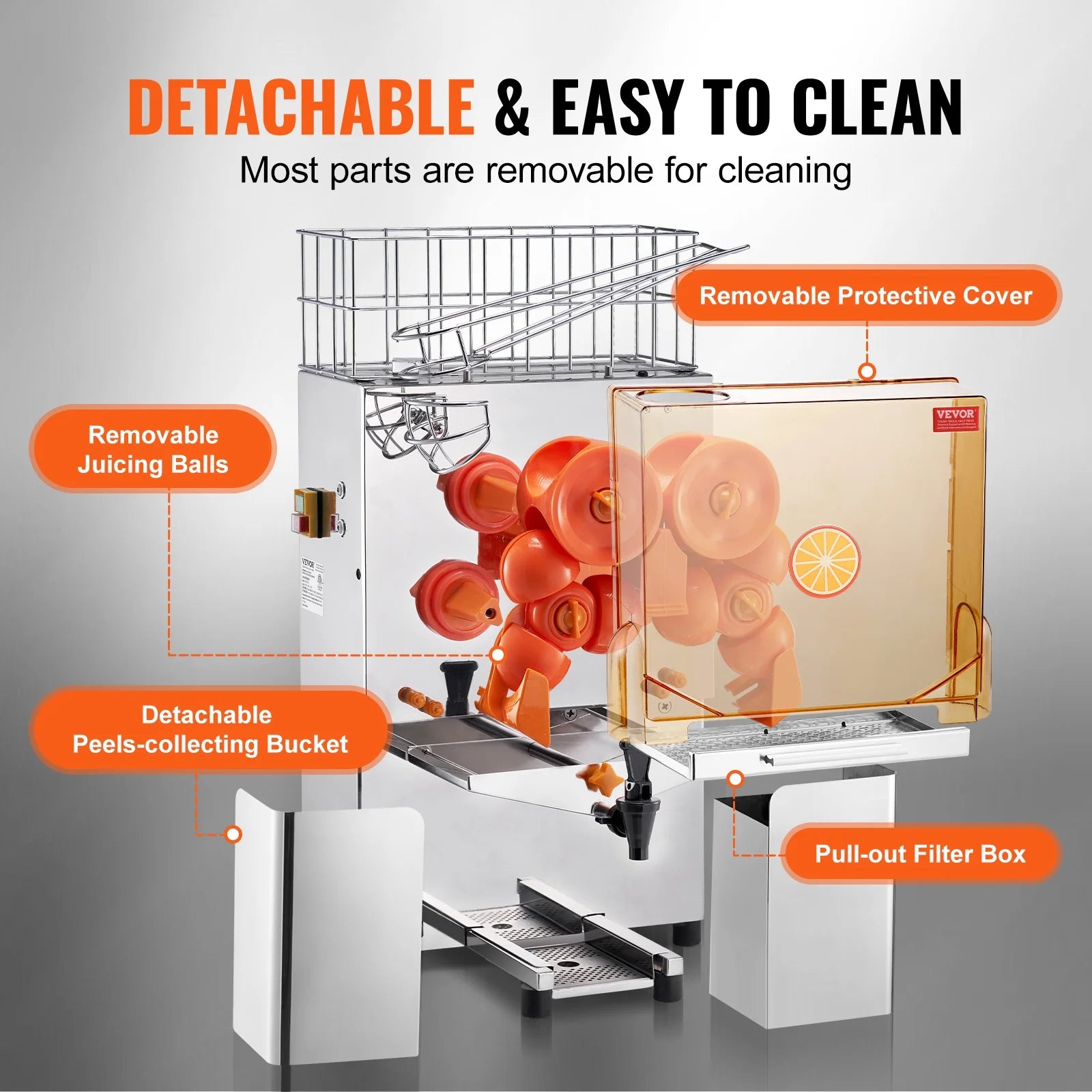 Orange Juicer Machine Juice Squeezer Extractor D130010